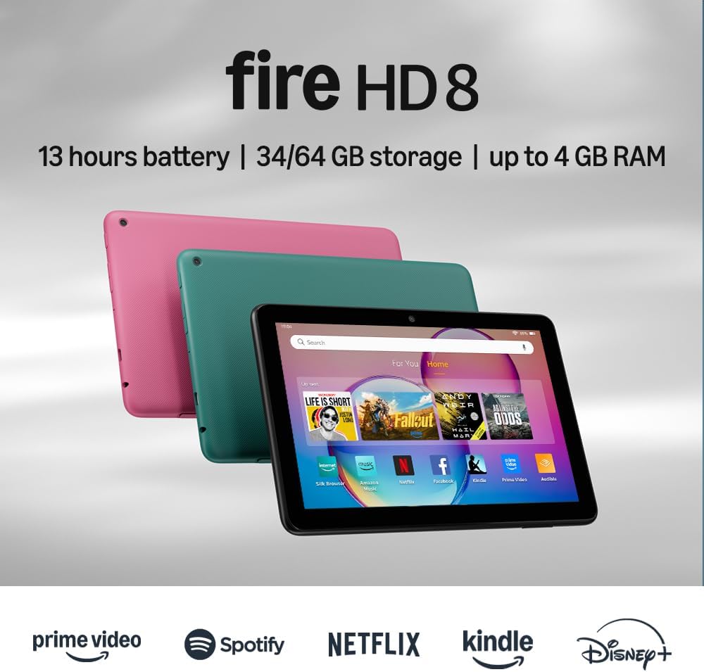 Fire HD 8 タブレット 3GB RAM 32GB Tablet Amazon Fire HD 8 (2024) | 32GB + 3GB RAM | Negro