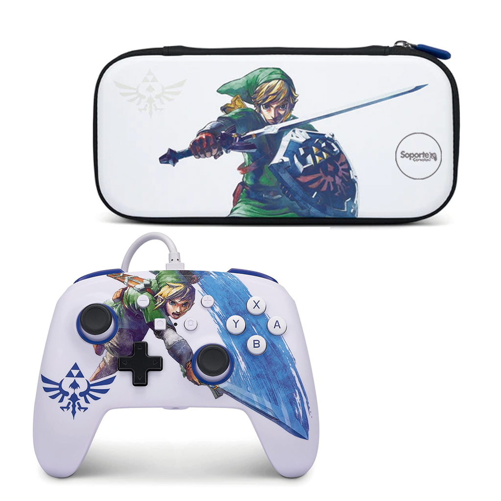 Combo Estuche + Control Alámbrico | Zelda | N-Switch – Soporte