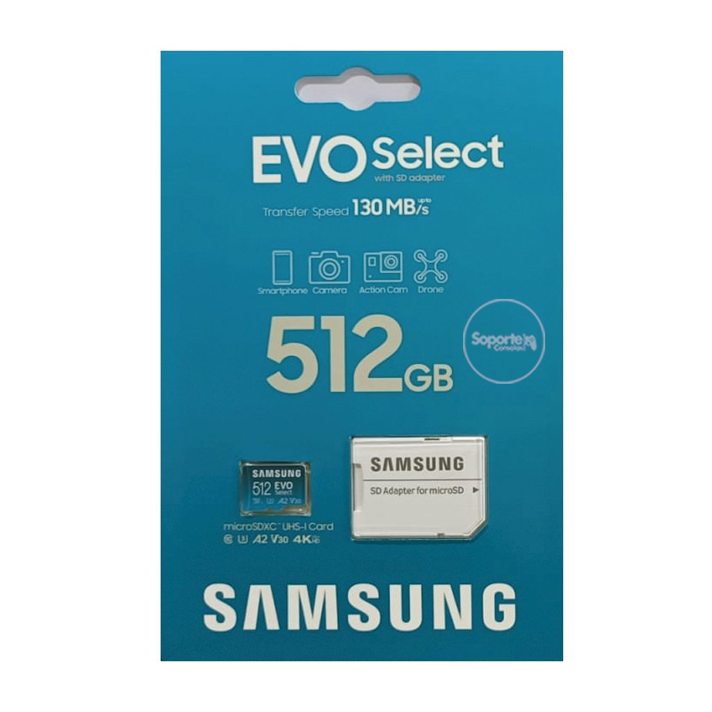 Tarjeta de Memoria Micro SD 512GB | Samsung – Soporte Consolas CR
