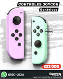 Controles Joycon Genericos para Nintendo Switch (Morado-Verde Pastel)
