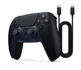 Control PS5 Dualsense Negro Medianoche & Cable USB para PC