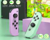 Controles Joycon Genericos para Nintendo Switch (Morado-Verde Pastel)