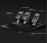 Volante de Carreras y Pedales Logitech - Compatible con PS5-PS4
