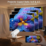 Mini proyector portatil HY300 - Android TV 11 hasta 130"