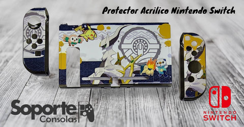 Protector Acrílico Pokemon 2  para Nintendo Switch V1 V2