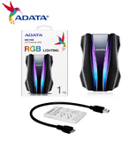 Disco duro externo 1TB RGB Lighting - ADATA