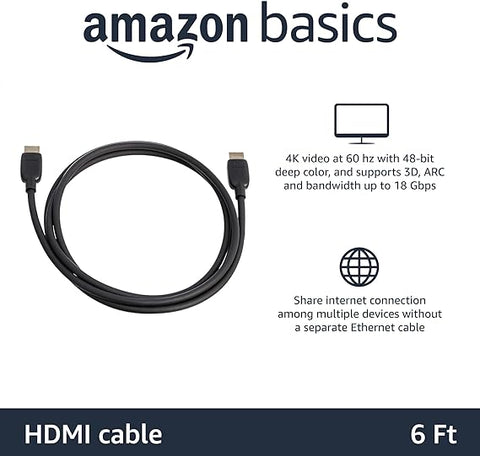 Cable HDMI Amazon Basics 1.8 mtrs