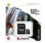 Tarjeta de Memoria Micro SD 512GB Kingston