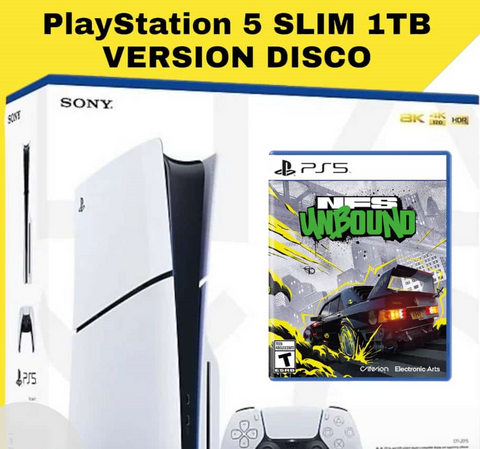 PS5 SLIM VERSION DISCO + NFS UNBOUND