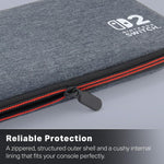 Estuche Nintendo Switch 2 Gris Oscuro - Oficial Nintendo (PowerA) NS2