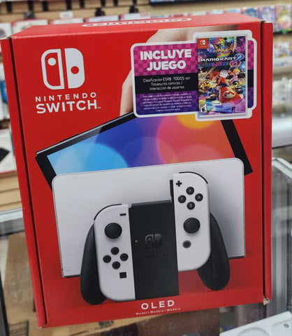 Nintendo Switch OLED  Blanca + Mario Kart 8 Deluxe