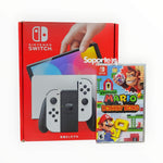 Nintendo Switch OLED 64GB + Juego Mario Vrs Donkey Kong - REGALIA Vidrio Temperado