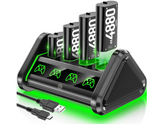 Base de carga + 4 Baterías - Xbox Series X|Series S OIVO NEGRO