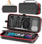 Estuche Nintendo Switch 2 mediano Negro con zipper rojo - NS2