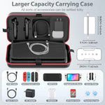 Estuche Nintendo Switch 2 mediano Negro con zipper rojo - NS2