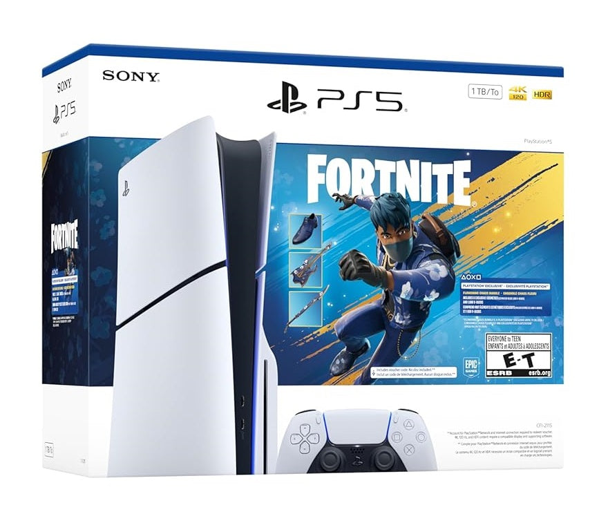PLAY STATION 5 SLIM 1TB VERSION A DISCO + JUEGO FORNITE