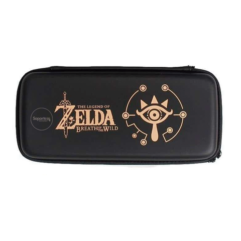 Estuche Negro con logo Zelda para Nintendo Switch