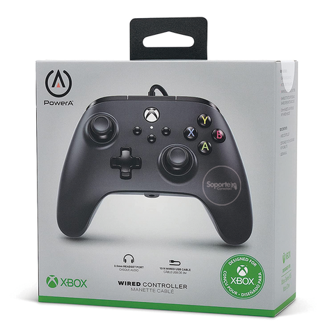 Control Xbox Series Alámbrico - PowerA NEGRO