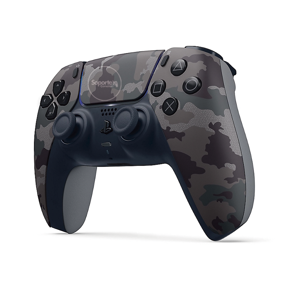 Realistic Control Ps5 Control PS5 Dualsense - Camuflado Gris – Soporte Consolas CR